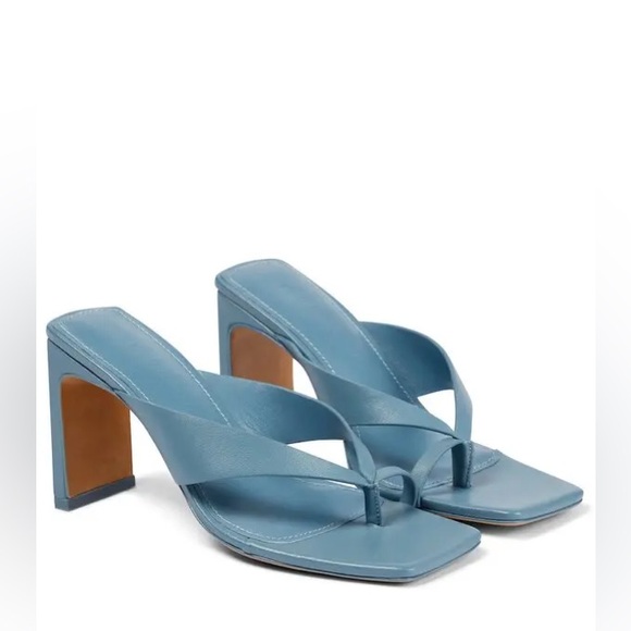 Jonathan Simkhai Blue Heeled Sandals - Picture 1 of 6